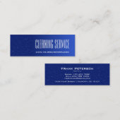 クリーニングサービス – 水滴 スキニー名刺 (正面/裏面)