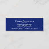 クリーニングサービス – 水滴 スキニー名刺 (裏面)