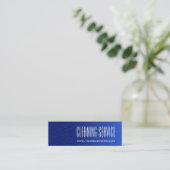 クリーニングサービス – 水滴 スキニー名刺 (スタンド正面)