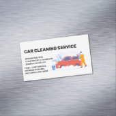 クリーニングサービス |洗車場 |シャボン玉 マグネット名刺 (インサイチュ)