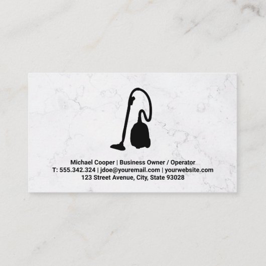 クリーニングサービス | 真空 | 汽船 名刺 (裏面)