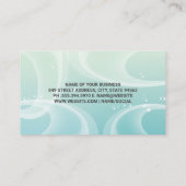 クリーニングサービス | 輝く背景 名刺 (裏面)