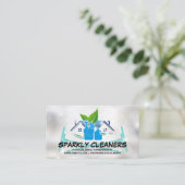 クリーニングサービス | Sparkly House |クリーナーツール 名刺 (スタンド正面)