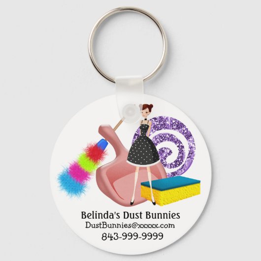 クリーニングサービス – SRF キーホルダー (正面)