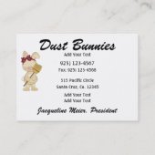 クリーニングサービス – SRF 名刺 (裏面)