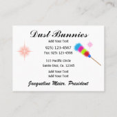 クリーニングサービス – SRF 名刺 (裏面)