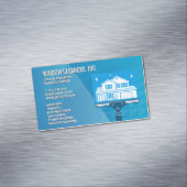 クリーニングサービス | Window Cleanersスキージ マグネット名刺 (インサイチュ)