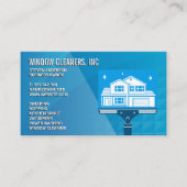 クリーニングサービス | Window Cleanersスキージ 名刺 (正面)