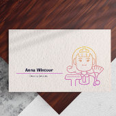 クリーニングサービスQrコードミニマリスト 名刺