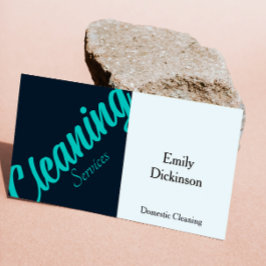 クリーニングサービスQrコードレトロ 名刺