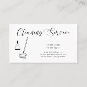 クリーニングサービスQRコード名刺 名刺 (正面)