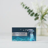 クリーニングサーモダンビス白熱［赤熱］光を放つブルースプレークリーナー 名刺 (スタンド正面)