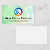 クリーニングサー表現ビス | シャボン玉 名刺 (正面/裏面)