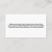 クリーニングスプレーデザインロゴ | 装飾タイル 名刺 (裏面)