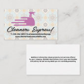 クリーニングスプレーデザインロゴ | 装飾タイル 名刺 (正面/裏面)