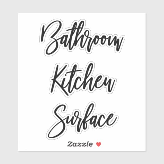 クリーニングスプレーボトルラベル シール (シート)