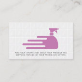 クリーニングスプレーロゴ | ジャニター | メイド 名刺 (裏面)