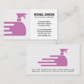 クリーニングスプレーロゴ | ジャニター | メイド 名刺 (正面/裏面)