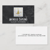 クリーニングスプレーロゴ | 大理石 名刺 (正面/裏面)
