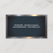 クリーニングスプレーロゴ | 金属縁ど 名刺 (裏面)