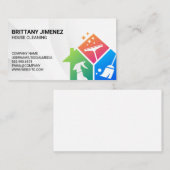 クリーニングスプレー、スキージ、スイープ 名刺 (正面/裏面)