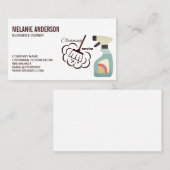 クリーニングスプレー | ダスティング | クリーニングサービス 名刺 (正面/裏面)