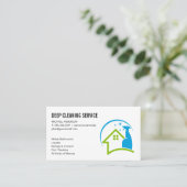 クリーニングスプレー |ハウスクリーナーサービス 名刺 (スタンド正面)