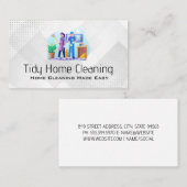 クリーニングチーム | ホームサービス 名刺 (正面/裏面)