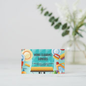 クリーニングツールの背景 | 家政婦 名刺 (スタンド正面)