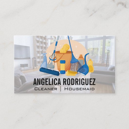 クリーニングツールの衛生化 名刺 (正面)