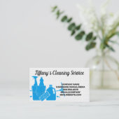 クリーニングツール |ハウスサービス |タイルのビジネス 名刺 (スタンド正面)