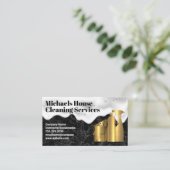 クリーニングツール |メタリック金ゴールド |大理石 | Soap 名刺 (スタンド正面)