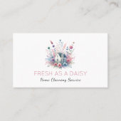 クリーニングハウスクリーンサービスフローラ 名刺 (正面)