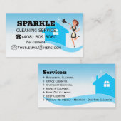 クリーニングハウスジャニージョリーメイドハウスキーピング 名刺 (正面/裏面)