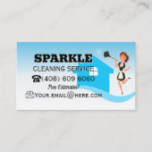 クリーニングハウスジャニージョリーメイドハウスキーピング 名刺 (正面)