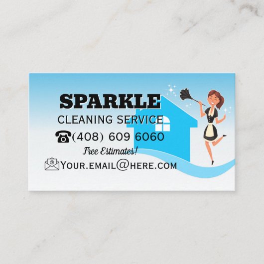 クリーニングハウスジャニージョリーメイドハウスキーピング 名刺 (正面)