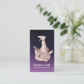 クリーニングパープル&バラ金ゴールドフローラスプレーボトル 名刺 (スタンド正面)