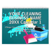 クリーニングビジネス名の詳細20xxを追加 カレンダー (カバー)