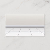 クリーニングメイドとクリーニングスプレーアイコン 名刺 (裏面)