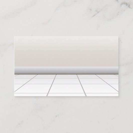 クリーニングメイドとクリーニングスプレーアイコン 名刺 (裏面)