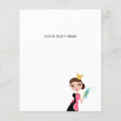 クリーニングメイドサービスブルネットキャラクタークラウン チラシ (裏面)