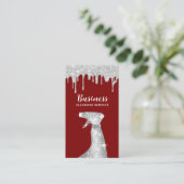 クリーニングモダンサービスシルバードリップスハウスキーピング 名刺 (スタンド正面)