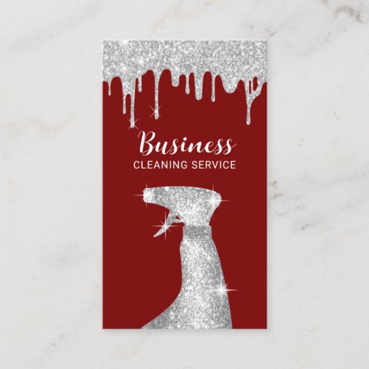 クリーニングモダンサービスシルバードリップスハウスキーピング 名刺 (正面)