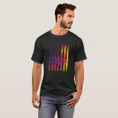 クリーニングレディーアメリカ国旗クリーナーハウスキーパー Tシャツ (正面フル)