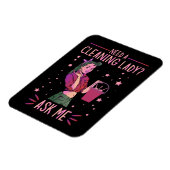 クリーニングレディーハウスキーパーハウスキーピングクリーナーグラ マグネット (左側)