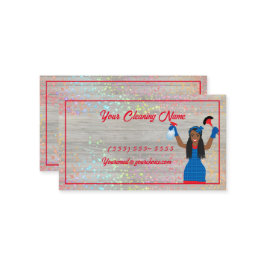 クリーニング付きクリーニングサービス，レディービジネスカード 名刺