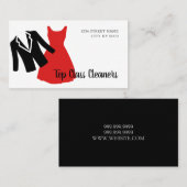 クリーニング屋のドライクリーニング改ざん仕立て 名刺 (正面/裏面)