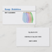 クリーニング屋の名刺 名刺 (正面/裏面)