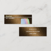 クリーニング屋の細い名刺 スキニー名刺 (正面/裏面)