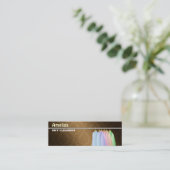 クリーニング屋の細い名刺 スキニー名刺 (スタンド正面)